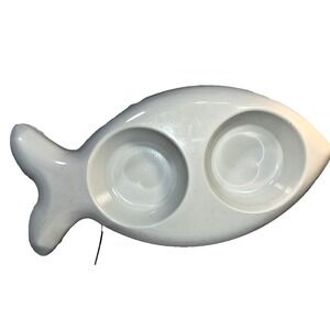 HING The Fish Shaped Food and Water Bowl for Cats Non-Slip (No Removeable Bowls)